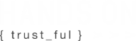 LOGO - Hands On - TRUST FUL - Branco